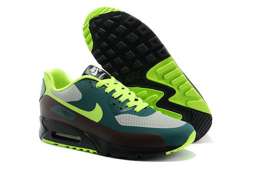 Nike Air Max 90 Hyp Prm Men Green Gray Running Shoes Discount